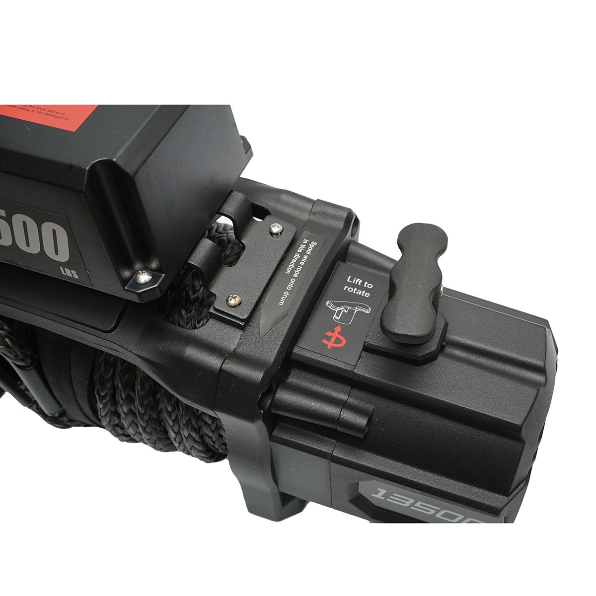 Troliu electric cu telecomanda 12V, 6.1T (13500lbs) 6.5CP, cablu sintetic 9x24m, solenoid 400A Breckner Germany